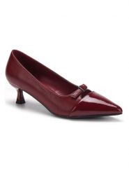 C'M Czółenka w kolorze bordowym rozmiar: 36. Czerwone czółenka damskie C'M, bez wzorów, bez obcasa, na obcasie. Za 108.99 zł.