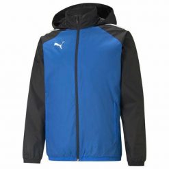 Kurtka Puma Team Liga All Weather. Niebieskie kurtki męskie Puma, xl, bez wzorów, sportowe, bez kaptura. Za 223.50 zł.