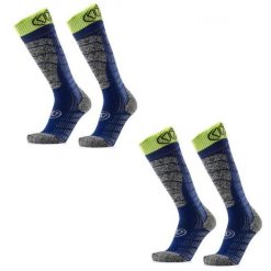 Skarpety narciarskie doroslych Sidas Ski Comfort zestaw 2 par srednia grubosc. Niebieskie skarpetki męskie SIDAS, bez wzorów. Za 199.00 zł.
