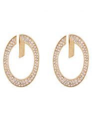 Guess Kolczyki JUBE06 334JW Złoty. Żółte kolczyki damskie Guess, ze stali. Za 299.99 zł.