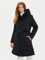 Guess Parka Maite W4BL56 WGL30 Czarny Regular Fit. Czarne parki damskie Guess, xs, z aplikacjami, z syntetyku. Za 559.99 zł.