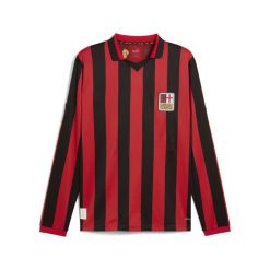 Męska koszulka jubileuszowa PUMA AC Milan 125th Anniversary. Czarne t-shirty sportowe męskie Puma, m, bez ramiączek, do piłki nożnej. Za 479.00 zł.