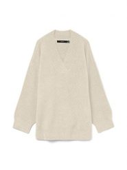 Vero Moda Sweter w kolorze beżowym rozmiar: XS. Brązowe swetry klasyczne damskie Vero Moda, xs, z wełny, bez kołnierzyka. Za 82.83 zł.