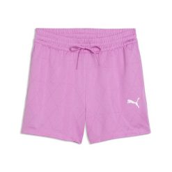 Damskie szorty z dżerseju 4" PUMA Sport z wysokim stanem PUMA. Czerwone spodenki sportowe damskie Puma, bez wzorów, z dżerseju, sportowe, z podwyższonym stanem. Za 179.00 zł.