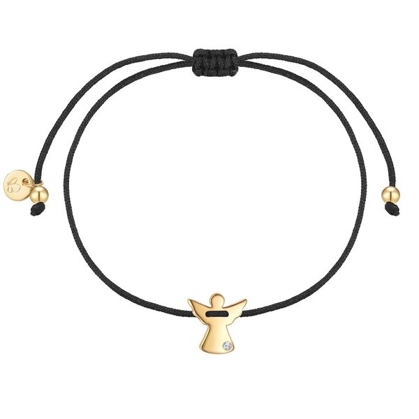 Glanzstücke München Bransoletka Aniol ze Srebra Sterling w zlocie z Diamentem Hodowanym w Laboratorium Bransoletki 1 ct Damski. Białe bransoletki damskie Glanzstücke München, pozłacane. Za 259.99 zł.