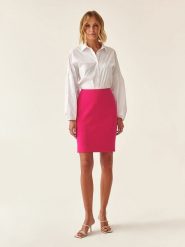 TATUUM Spódnica w kolorze różowym rozmiar: 38. Różowe spódniczki damskie Tatuum, bez wzorów, z podwyższonym stanem, midi, proste. Za 148.61 zł.