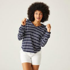 Minerve V-Neck damska bluza z kapturem. Czerwone bluzy z kapturem damskie Regatta, z bawełny. W wyprzedaży za 64.99 zł.
