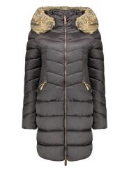 Geographical Norway Płaszcz pikowany "Bololita" w kolorze czarnym rozmiar: XXL. Czarne płaszcze damskie Geographical Norway, xxl, bez wzorów. Za 200.13 zł.