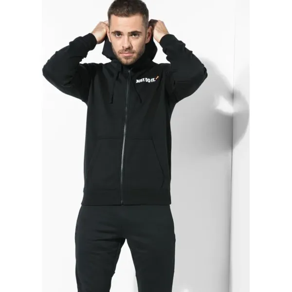 Nike Bluza M Nsw Hoodie Fz Flc Hbr , czarny, rozmiar XL. Czarne bluzy z kapturem męskie Nike, m, z bawełny. W wyprzedaży za 179.99 zł.