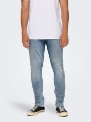 ONLY & SONS Dżinsy - Slim fit - w kolorze błękitnym rozmiar: W29/L30. Niebieskie jeansy męskie Only & Sons. Za 61.46 zł.