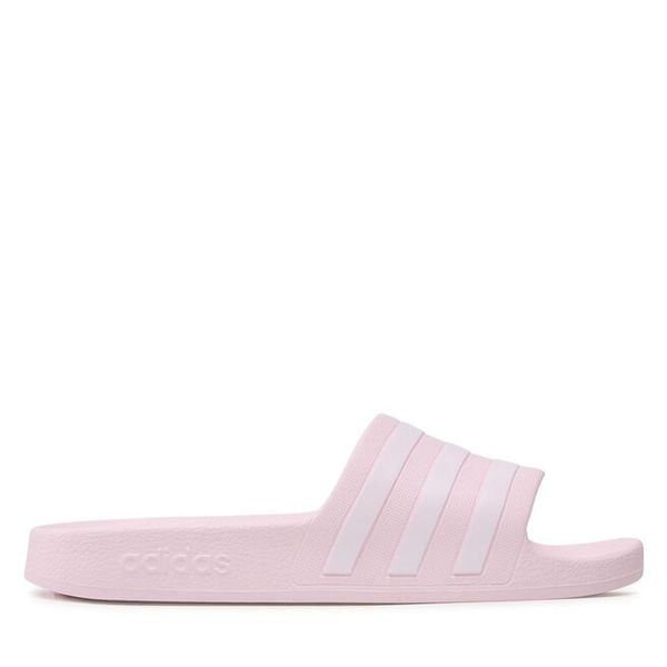 Klapki adidas. Czerwone kalosze damskie Adidas, bez wzorów. Za 79.99 zł.