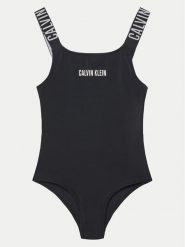 Calvin Klein Swimwear Strój kąpielowy KY0KY00098 Czarny. Czarne stroje kąpielowe dziewczęce Calvin Klein Swimwear, bez wzorów, z syntetyku. Za 249.99 zł.