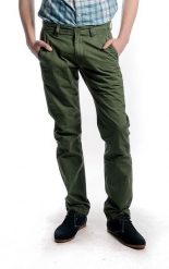 LEE CHINO SLIM MĘSKIE SPODNIE MATERIAŁOWE GREEN L768CA67. Zielone spodnie materiałowe męskie Lee, bez wzorów, z materiału. Za 209.99 zł.