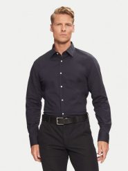 Boss Koszula 50527198 Granatowy Slim Fit. Niebieskie koszule męskie Boss, m, bez wzorów, z bawełny, bez kołnierzyka, bez ramiączek. Za 249.99 zł.