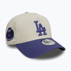 Czapka z daszkiem New Era WS Patch Eframe Los Angeles Dodgers. Brązowe czapki męskie New Era, bez wzorów. Za 159.99 zł.