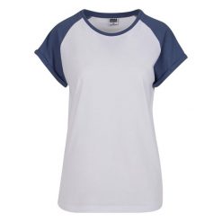 Koszulka damska Urban Classics Contrast Raglan. Białe bluzki damskie Urban Classics, bez wzorów, bez kołnierzyka. Za 102.00 zł.