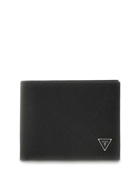 Guess Portfel SMMISL LEA20 Czarny. Czarne portfele męskie Guess, z aplikacjami, ze skóry. Za 324.99 zł.