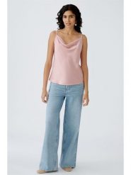 Oui Top w kolorze jasnoróżowym rozmiar: 42. Różowe topy damskie Oui, bez wzorów, bez kołnierzyka. Za 97.05 zł.