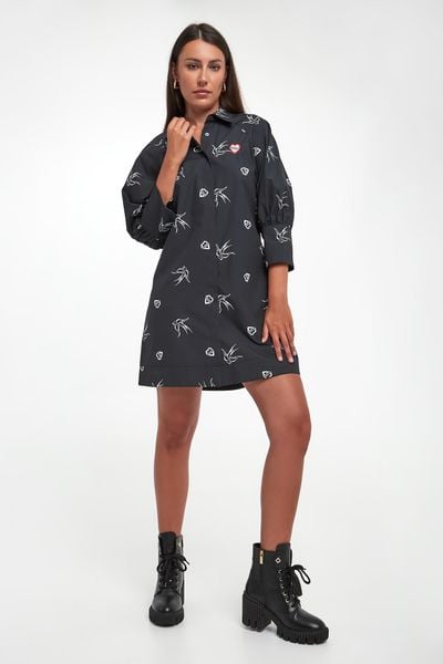 Sukienka koszulowa Semola PINKO. Sukienki damskie Pinko, bez wzorów, bez kołnierzyka, bez ramiączek, koszulowe. Za 1,169.00 zł.