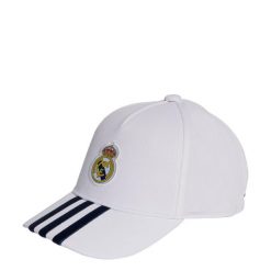 Czapka Real Madryt. Białe czapki męskie Adidas, bez wzorów, sportowe. Za 89.95 zł.