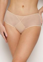 Beżowe Majtki Figi z Siateczki Nasara. Brązowe figi damskie Born2be, s, bez wzorów. Za 4.99 zł.