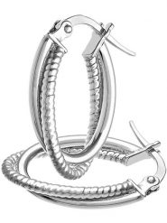 Diamant Exquis Złote kolczyki-kreole rozmiar: onesize. Szare kolczyki damskie Diamant Exquis, złote. Za 717.99 zł.