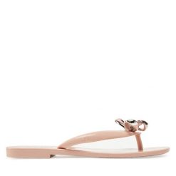 Japonki Melissa. Czerwone klapki damskie Melissa, bez wzorów, bez obcasa. Za 269.99 zł.