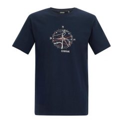 T-shirt Męski Kompas Cline IX. Niebieskie t-shirty męskie Regatta, m, bez wzorów, bez kołnierzyka. Za 66.99 zł.