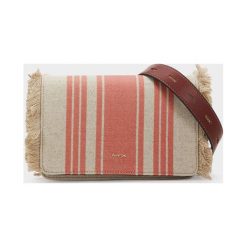Parfois - Torebka. Brązowe torebki klasyczne damskie Parfois, bez wzorów, ze lnu, bez dodatków. Za 149.90 zł.