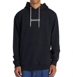 Bluza z kapturem dla Mężczyzn BASELINE Czarny. Czarne bluzy z kapturem męskie DC Shoes, l, z bawełny. Za 332.20 zł.