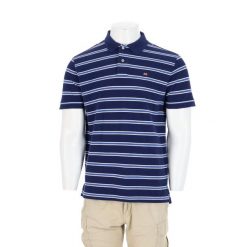 Second life - Polo Ralph Lauren koszulka męska z krótkim rękawem - Jak nowy. Niebieskie koszulki polo męskie Ralph Lauren, l, bez wzorów, z materiału, bez ramiączek. Za 127.76 zł.