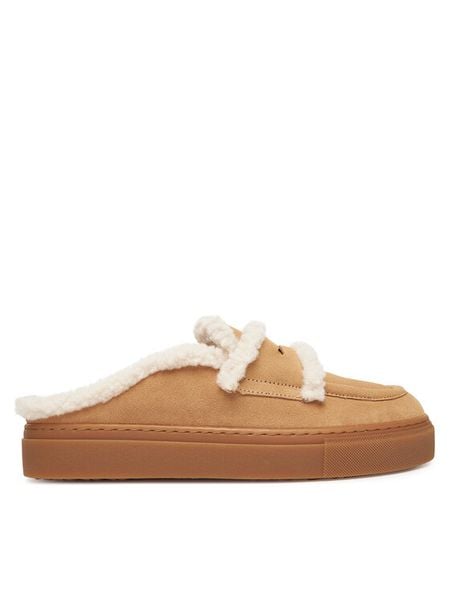 Inuikii Klapki Mule Wool 1004.017.0011 Beżowy. Brązowe klapki damskie Inuikii, bez wzorów, ze skóry, bez obcasa. Za 879.99 zł.