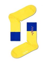 Happy Socks Skarpety w kolorze żółto-niebieskim rozmiar: 36-40. Żółte skarpetki męskie Happy Socks, bez wzorów. Za 26.99 zł.