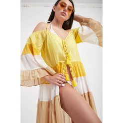 Sukienka plażowa TWINSET U&B. Sukienki damskie Twinset U&B, na plażę, xs, bez wzorów, bez kołnierzyka, bez ramiączek. W wyprzedaży za 733.85 zł.