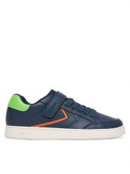 Geox Sneakersy J Eclyper Boy J55LSA 05411 CB43S D Granatowy. Niebieskie buty sportowe chłopięce Geox, bez wzorów, ze skóry, bez zapięcia. Za 239.99 zł.