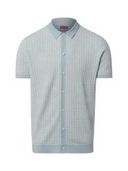 Finshley & Harding London koszulka polo z dzianiny Mężczyźni Bawełna niebieski|biały, S. Białe koszulki polo męskie Finshley & Harding London, m, bez wzorów, z bawełny, bez ramiączek. Za 179.95 zł.