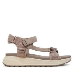 Sandały Tamaris. Szare sandały damskie Tamaris, bez wzorów, bez obcasa, na koturnie. Za 179.99 zł.