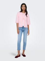 ONLY Kardigan "Simoni" w kolorze jasnoróżowym rozmiar: XS. Różowe kardigany damskie Only, xs, bez wzorów. Za 82.99 zł.