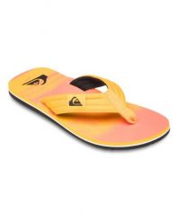 Japonki plażowe męskie Quiksilver MOLOKAI LAYBACK. Czerwone klapki i japonki męskie Quiksilver, z bawełny. Za 109.99 zł.