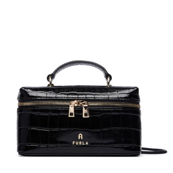 Torebka Furla. Czarne torebki klasyczne damskie Furla, bez wzorów, bez dodatków. Za 1,039.00 zł.