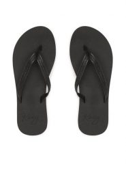 Roxy Japonki ARJL100673 Czarny. Czarne klapki damskie Roxy, bez wzorów, z tworzywa sztucznego, bez obcasa. Za 89.99 zł.