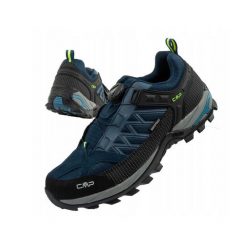 Buty sportowe męskie trekkingowe CMP Rigel wodoodporne FITGO. Czarne buty trekkingowe męskie CMP, ze skóry, bez zapięcia, trekkingowe. Za 377.99 zł.