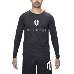 Koszulka treningowa męska Morotai Performance Bonded Longsleeve. Czarne t-shirty sportowe męskie MOROTAI, l, z elastanu, bez ramiączek, na fitness i siłownię. W wyprzedaży za 118.00 zł.