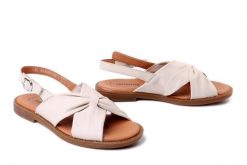 RIEKER REMONTE D3674-61 beige, sandały damskie. Brązowe sandały damskie Rieker Remonte, bez wzorów, bez obcasa. Za 271.92 zł.