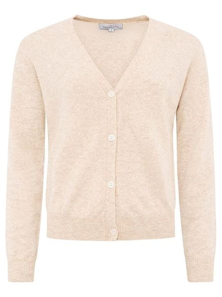 Zwillingsherz Kaszmirowy kardigan w kolorze beżowym rozmiar: XL. Brązowe kardigany damskie Zwillingsherz, xl, bez wzorów, z kaszmiru. Za 292.61 zł.