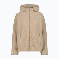 Płaszcz damski CMP 36P2916 Long Teddy. Brązowe płaszcze damskie CMP, bez wzorów, eleganckie. Za 348.86 zł.