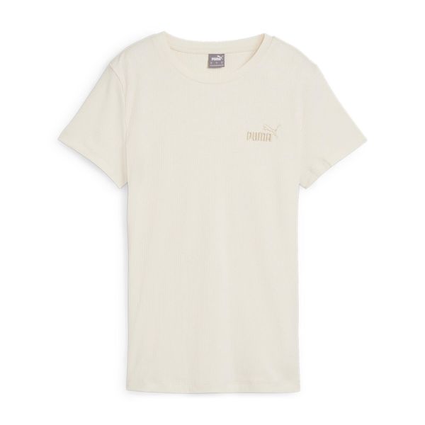 Koszulka damska Puma Ess Elevated. Brązowe bluzki sportowe damskie Puma, l, bez wzorów, bez ramiączek. W wyprzedaży za 180.60 zł.