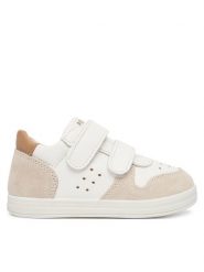 Primigi Sneakersy 1355511 S Biały. Białe buty sportowe chłopięce Primigi, ze skóry, bez zapięcia. Za 299.99 zł.