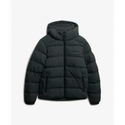 Kurtka z kapturem Superdry. Zielone kurtki męskie Superdry., na zimę, m, bez wzorów, z puchu, eleganckie, z kapturem. Za 587.25 zł.