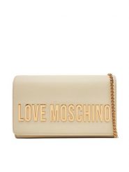 LOVE MOSCHINO Torebka JC4103PP1MKD0110 Beżowy. Brązowe torebki klasyczne damskie Love Moschino, bez wzorów, ze skóry, wizytowe, bez kołnierzyka, bez ramiączek. Za 469.99 zł.